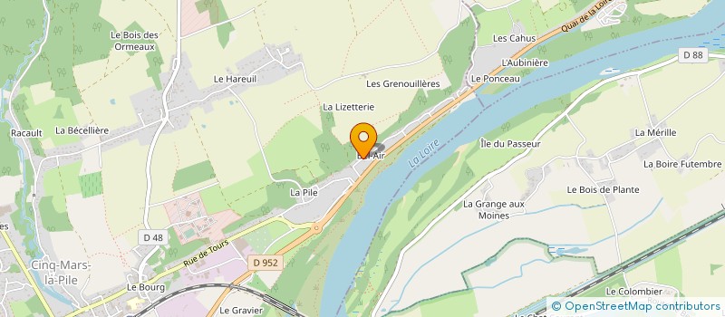 localisation de l'entreprise SCI LA FILOUTIERE  CINQ-MARS-LA-PILE