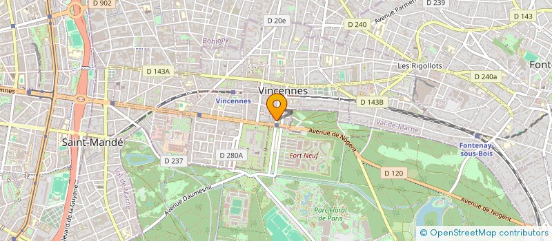 localisation de l'entreprise SCI LA FINANCIELLE à VINCENNES