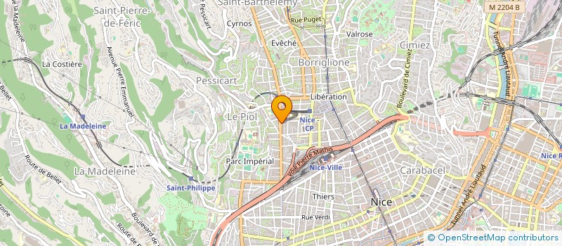 localisation de l'entreprise SCI LA FINCA à NICE