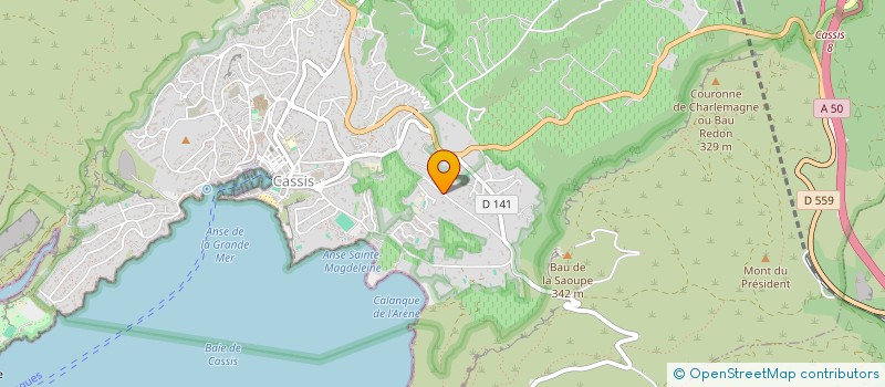 localisation de l'entreprise SCI LA FINCA DE LA ROQUE  CASSIS