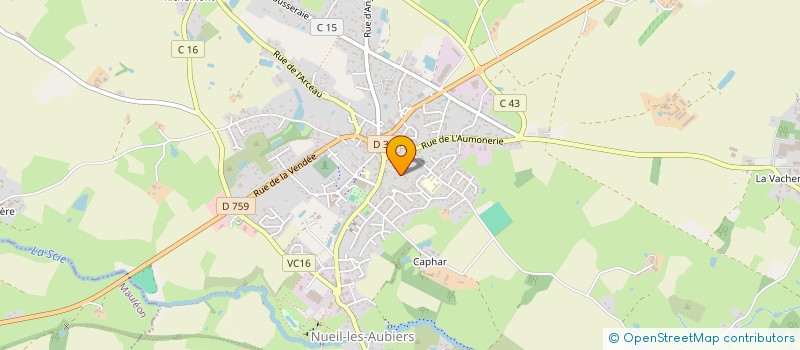 localisation de l'entreprise SCI LA FINE FLEUR  NUEIL-LES-AUBIERS