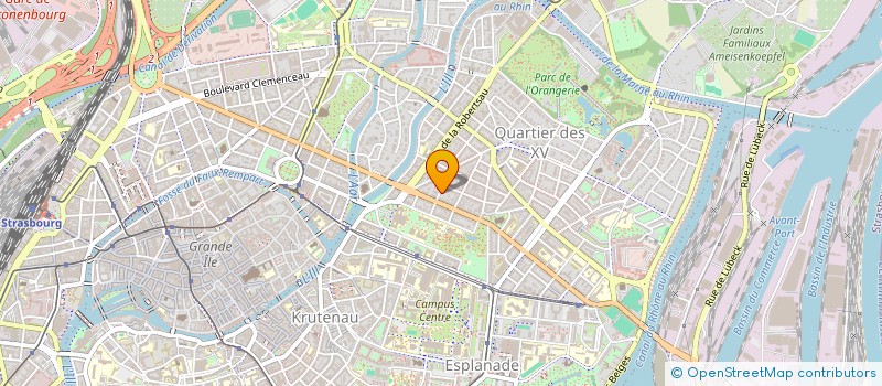 localisation de l'entreprise SCI LA FINTA GIARDINIERA  STRASBOURG