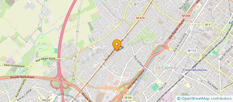 localisation de l'entreprise SCI LA FLAMENNE à MARCQ-EN-BARŒUL