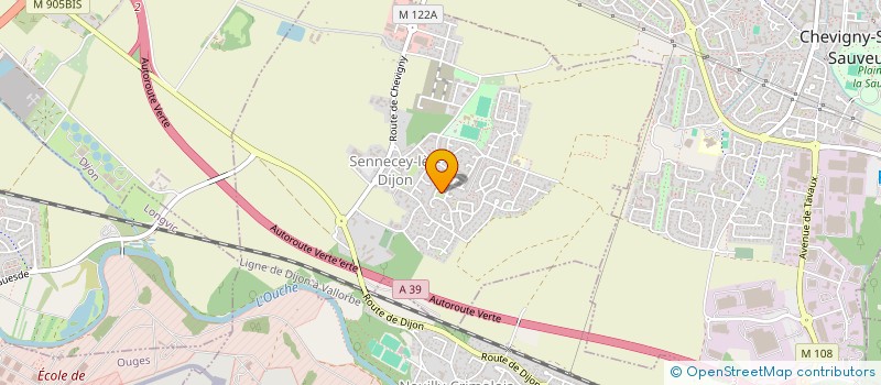 localisation de l'entreprise SCI LA FLAMME  SENNECEY-LES-DIJON