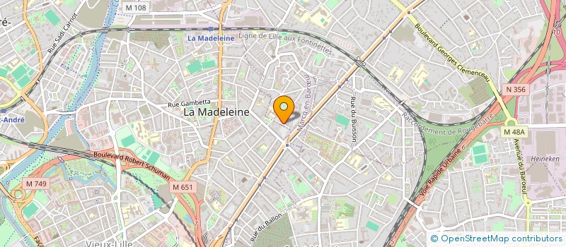 localisation de l'entreprise SCI LA FLANDRE à MARCQ-EN-BARŒUL