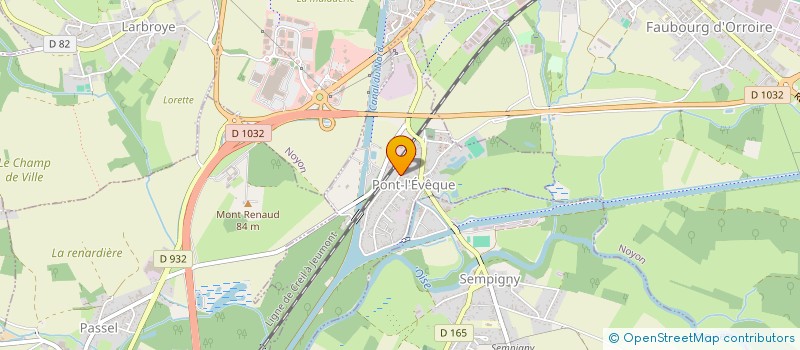 localisation de l'entreprise SCI LA FLAQUE AUX DEMOISELLES  PONT-L'EVEQUE