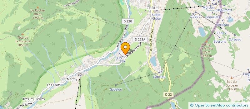 localisation de l'entreprise SCI LA FLATATTE à CHATEL