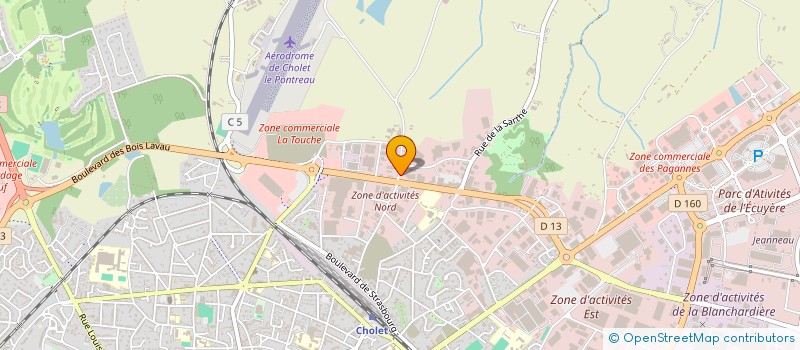 localisation de l'entreprise SCI LA FLECHE à CHOLET