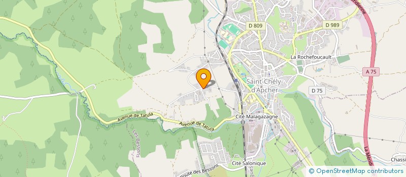 localisation de l'entreprise SCI LA FLECHE  SAINT-CHELY-D'APCHER