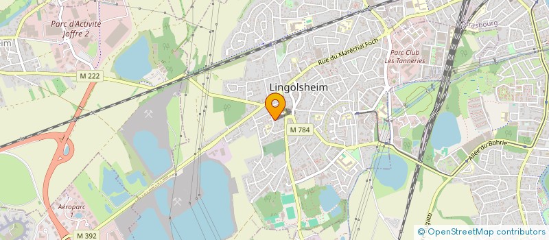 localisation de l'entreprise SCI LA FLEUR  LINGOLSHEIM