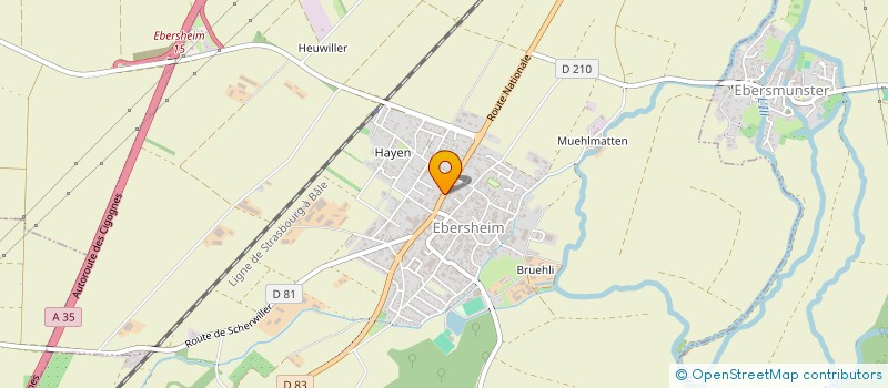 localisation de l'entreprise SCI LA FLEUR DE LYS  EBERSHEIM