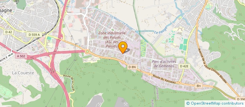 localisation de l'entreprise SCI LA FLEURIDE à AUBAGNE