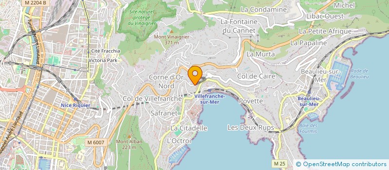 localisation de l'entreprise SCI LA FLORENTINE à VILLEFRANCHE-SUR-MER