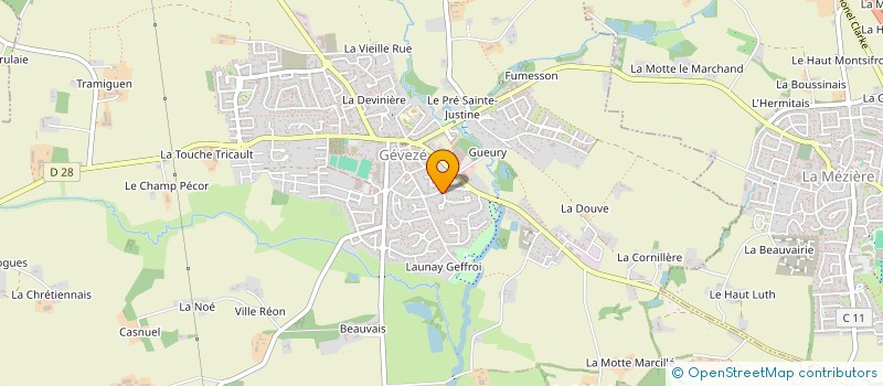 localisation de l'entreprise SCI LA FLUME  GEVEZE