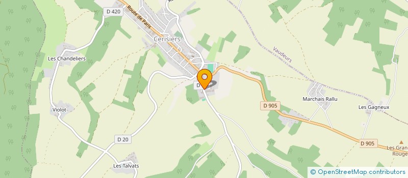 localisation de l'entreprise SCI LA FOLIE  CERISIERS