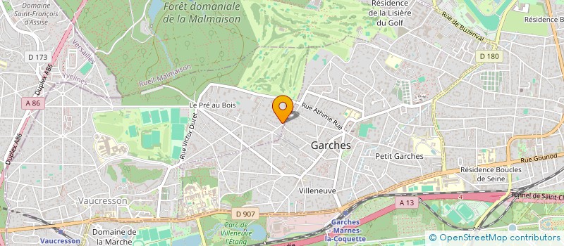 localisation de l'entreprise SCI LA FONCIERE DE LA RESIDENCE à VAUCRESSON
