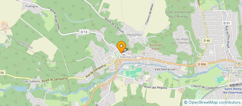 localisation de l'entreprise SCI LA FONCIERE DE LA VALLEE  CHEVREUSE