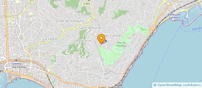 localisation de l'entreprise SCI LA FONCIERE SAINT BASILE à VALLAURIS