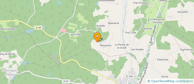 localisation de l'entreprise SCI LA FOND DE MAILLEPOT  CHANTERAC