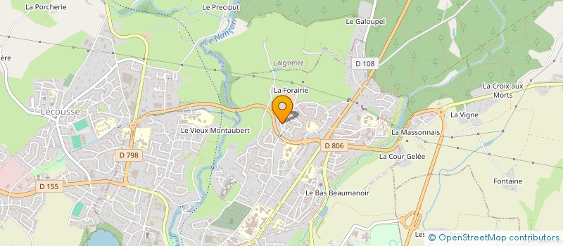 localisation de l'entreprise SCI LA FONDE  FOUGERES