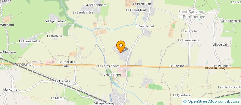 localisation de l'entreprise SCI LA FONDERIE 10  SAINT-JEAN-DES-CHAMPS