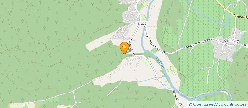 localisation de l'entreprise SCI LA FONT D'AUBERT  GOUDARGUES