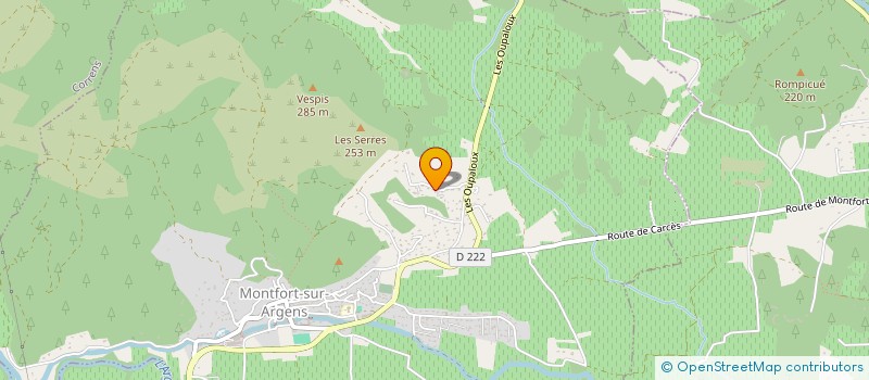 localisation de l'entreprise SCI LA FONT DE LOUIRE  MONTFORT-SUR-ARGENS