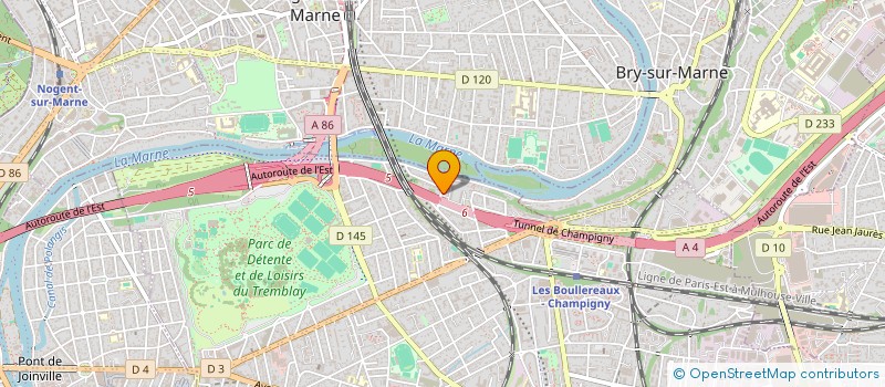 localisation de l'entreprise SCI LA FONTAINE 12 à CHAMPIGNY-SUR-MARNE