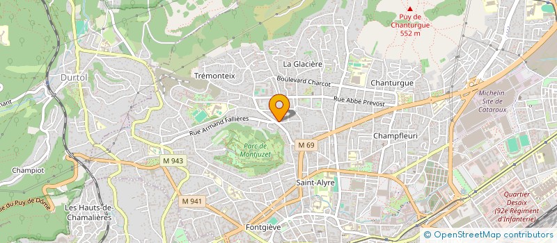 localisation de l'entreprise SCI LA FONTAINE  CLERMONT-FERRAND