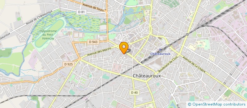 localisation de l'entreprise SCI LA FONTAINE à CHATEAUROUX