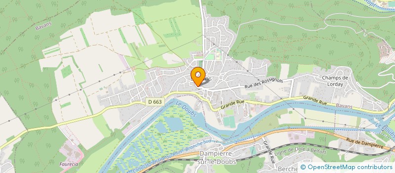 localisation de l'entreprise SCI LA FONTAINE  BAVANS