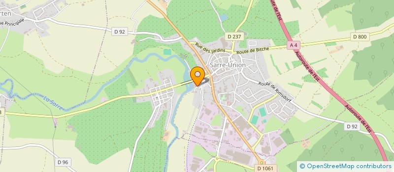 localisation de l'entreprise SCI LA FONTAINE  SARRE-UNION