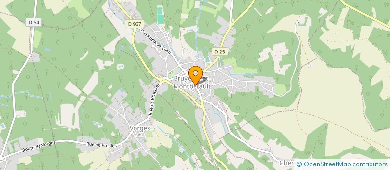 localisation de l'entreprise SCI LA FONTAINE à BRUYERES-ET-MONTBERAULT