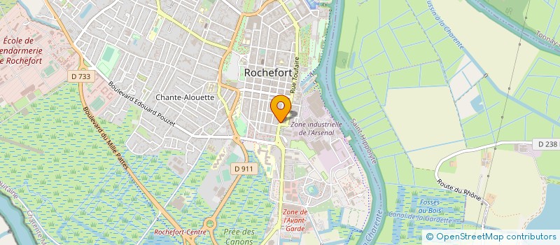 localisation de l'entreprise SCI LA FONTAINE  ROCHEFORT