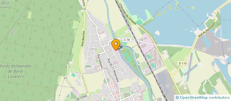 localisation de l'entreprise SCI LA FONTAINE  LERY