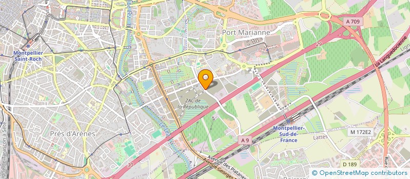 localisation de l'entreprise SCI LA FONTAINE à MONTPELLIER