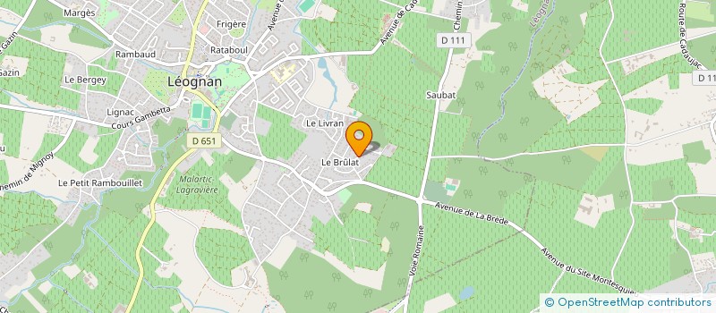 localisation de l'entreprise SCI LA FONTAINE  LEOGNAN