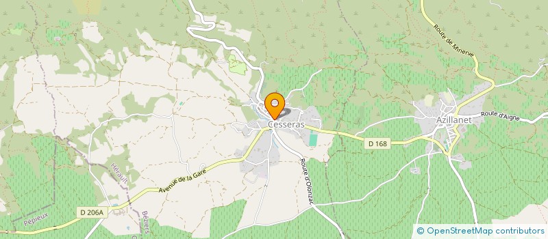 localisation de l'entreprise SCI LA FONTAINE  CESSERAS