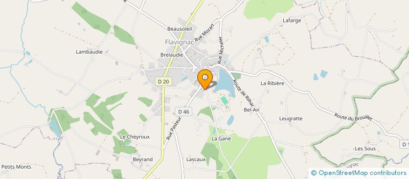localisation de l'entreprise SCI LA FONTAINE à CHALUS