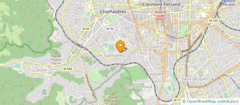 localisation de l'entreprise SCI LA FONTAINE  CHAMALIERES