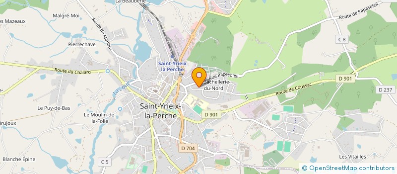 localisation de l'entreprise SCI LA FONTAINE à SAINT-YRIEIX-LA-PERCHE