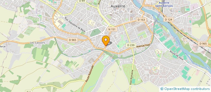 localisation de l'entreprise SCI LA FONTAINE à AUXERRE