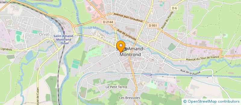 localisation de l'entreprise SCI LA FONTAINE  SAINT-AMAND-MONTROND