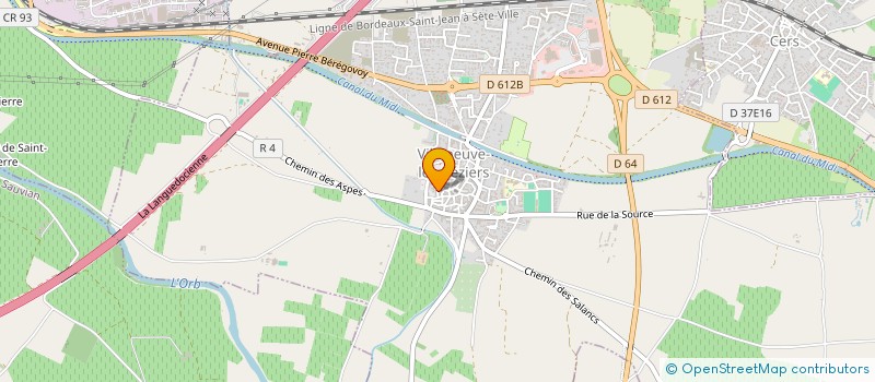 localisation de l'entreprise SCI LA FONTAINE  VILLENEUVE-LES-BEZIERS