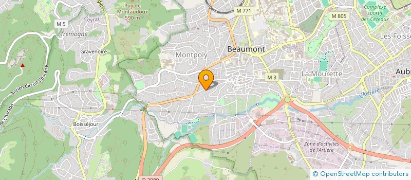 localisation de l'entreprise SCI LA FONTAINE  BEAUMONT