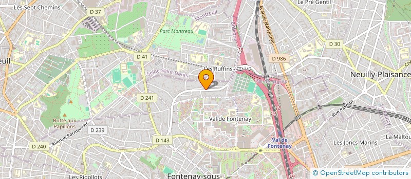 localisation de l'entreprise SCI LA FONTAINE  FONTENAY-SOUS-BOIS