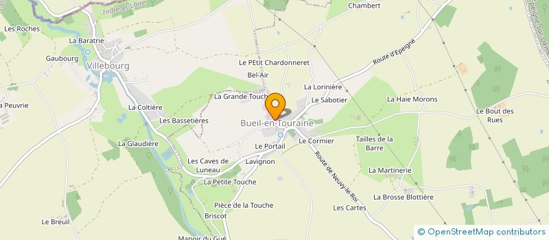 localisation de l'entreprise SCI LA FONTAINE  COTEAUX-SUR-LOIRE