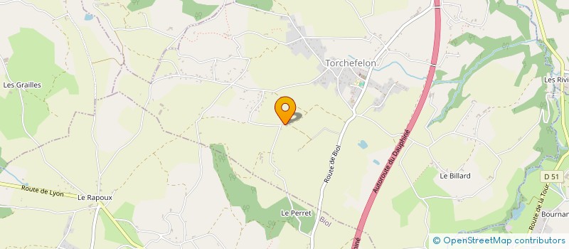 localisation de l'entreprise SCI LA FONTAINE  TORCHEFELON