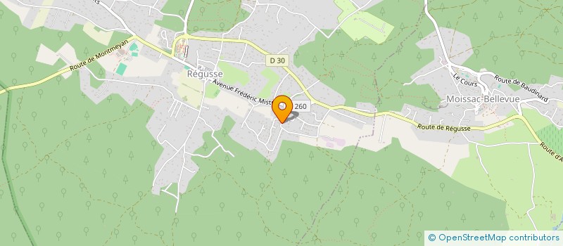 localisation de l'entreprise SCI LA FONTAINE à REGUSSE