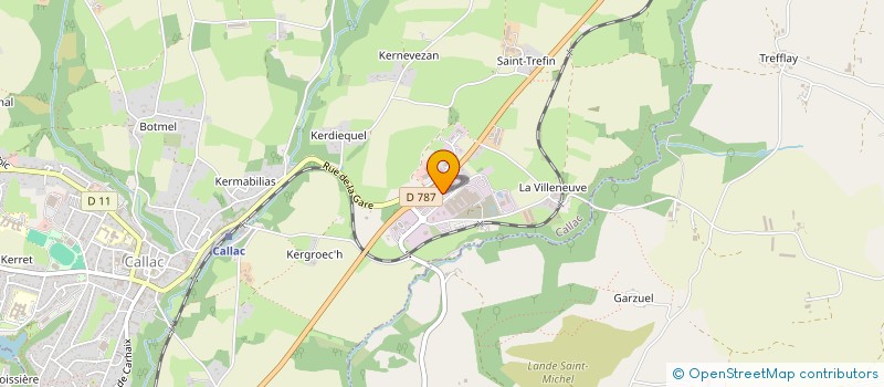 localisation de l'entreprise SCI LA FONTAINE  CALLAC